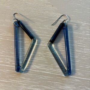Geometric glass blown  Earrings